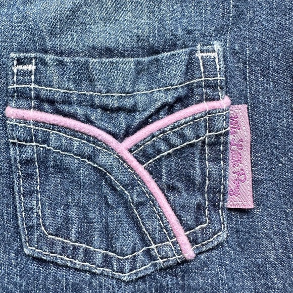 Vintage My Little Pony Girls Denim Jumper Dress Size 5 Snow'El Embroidered - Picture 6 of 8